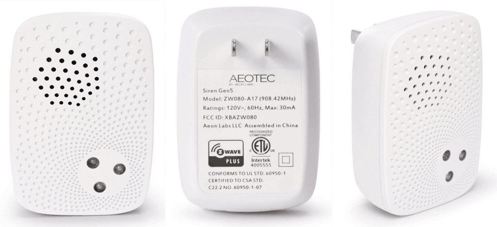 Aeotec Strobe Siren Product Images