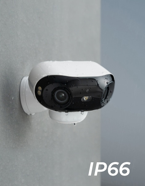 Solar panel mounted on camera