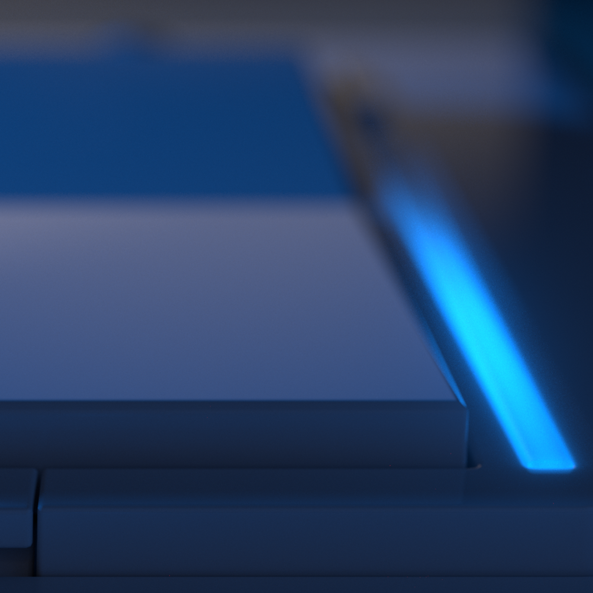 Inovelli Blue Series switch with glowing LED notification bar