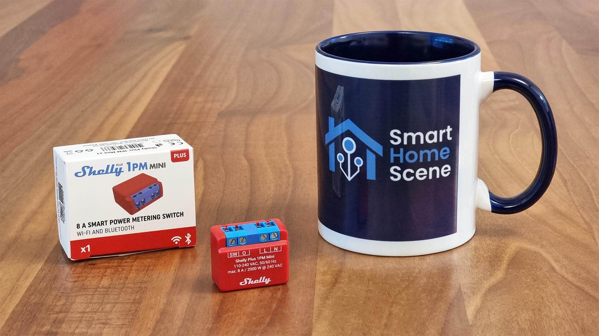 Shelly Plus 1 installed behind light switch