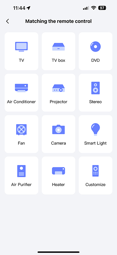 Aqara M3 IR control interface