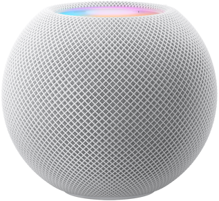 Current HomePod mini with fabric design