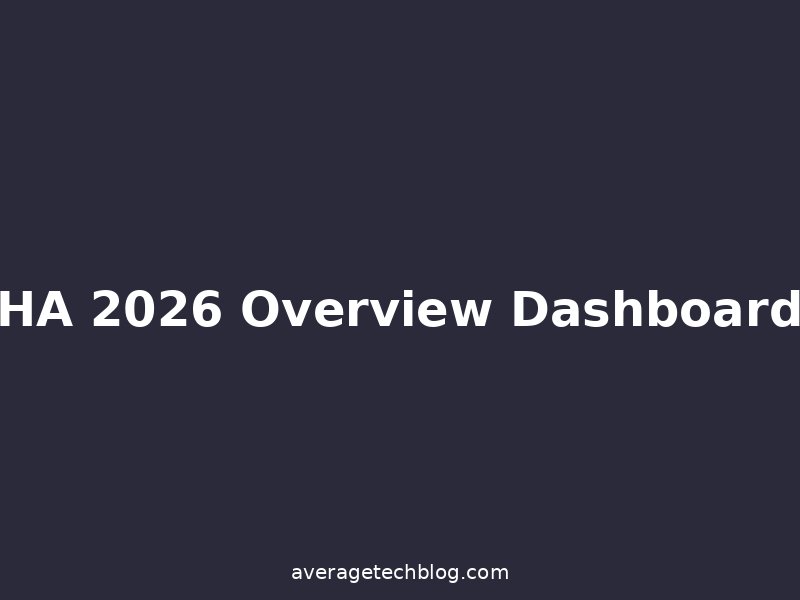 New Home Assistant 2026 Overview Dashboard