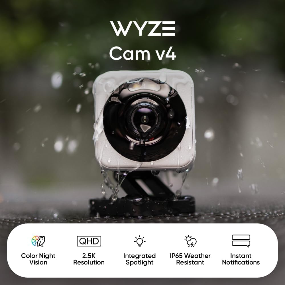 Wyze Cam v4 Indoor Outdoor Security Camera